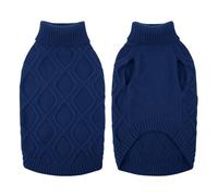 KONVINIT Dog Jumper Small Knit Vest Sleeveless Winter Puppy Sweater xs | Soft knitted high-neck dog jumper for small Chihuahua & Yorkie; traps warmth without sleeves for easy movement