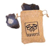 KonvoySG English Flint Fire Starter Kit - 2 Large Genuine UK Flint Stones & Emergency Jute Tinder Bag - Bushcraft Camping Flint and Steel Fire Starter Survival Kit