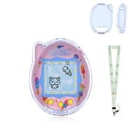 KONXISA For Tamagotchi Connection Case Cover, Protective Case with Cute Lanyard, Hard PC Protective Cover for Kids Game Machine, Protective Shell with Dustproof and Shockproof, Blue