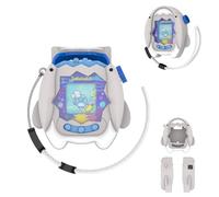 KONXISA For Tamagotchi Paradise Case Cover, Cartoon Shark Protective Case, Soft Silicone Protective Cover with Cute Lanyard for Kids Game Machine, Protective Shell with Dustproof and Shockproof, Pink