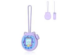 KONXISA For Tamagotchi Paradise Case Cover, Soft Silicone Protective Case with Lanyard, Protective Cover for Kids Game Machine, Protective Shell with Dustproof and Shockproof, Purple