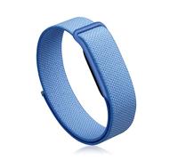 KONXISA Nylon Band Compatible with Google Fitbit Air, Breathable Woven Replacement Watch Band, Adjustable Hook and Loop Sport Wristband, Fitness and Daily Wear, Blue
