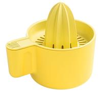 KONZEPT Lemon Squeezer with 500 ml Container, Manual Citrus Juicer, for Lemons, Oranges & Limes, Yellow