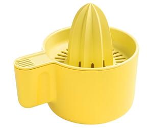 KONZEPT Lemon Squeezer with 500 ml Container, Manual Citrus Juicer, for Lemons, Oranges & Limes, Yellow