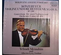 Konzert für Violine und Orchester Nr.3 G-dur, KV 216 / Konzert für zwei Violinen und Orchester C-dur, KV 190 ( Vinyl LP ) Yehudi Menuhin und Alberto Lysy, Violine - Derek Simpson, Solo-Violoncello - Das Bath Festivel Orchester, Leitung: Yehudi Menuhin.