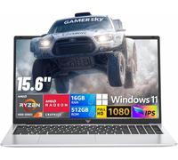 KONZID - 2026 Laptop with AMD Ryzen 3 4300U Processor (up to 3.7GHz), AMD Radeon Graphics, 16GB DDR4 512GB NVMe SSD, Wi-Fi, Type-C Webcam, 15.6" Full HD IPS Display