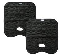 Koo-Di Oopsie Do Do Baby Car Seat Protector & Liner, Black (Twin Pack)