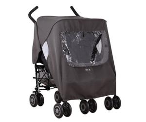 Koo-Di Pack-It Keep Me Dry Universal Stroller Rain Cover, Double Pushchair
