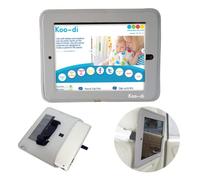 Koo-Di Stay Tuned Tablet Holder for Car - Grey | Headrest Tablet Holder for Travel | Universal Fit for iPad, Amazon Fire & 10.1 Inch Tablets | Hands-Free Backseat Viewing for Kids & Road Trips