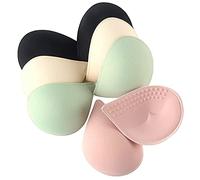 KOOAAICCHI Bra Pads Inserts, Latex Bras Inserts Removable for Women's Sports Cups Bra or Swimsuit Insert, Color Mixing, M - 32/34 (70A/70B/70C/75A/75B)