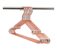 Koobay 16.5" Rose Gold Copper Clothes Hangers - 60 Pack,Heavy Duty Strong Metal Hanger for Storage Display Sling Organization of Coat Shirts Dresses Jacket Elegant Standard Suit Accessory