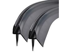 KOOBON Curved Shower Seal 2 x 80 cm Black Round Shower Glass Thickness 5 mm 6 mm