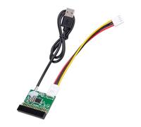 KOOBOOK 1Pcs 1.44MB 3.5" Floppy Drive Connector 34 PIN 34P to USB Cable Adapter PCB Board with Power Cable