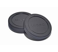Kood Body Cap + Rear Lens Cap Set for Micro Four Thirds System i.e Olympus, Panasonic M4/3 Mirrorless Cameras and Lens