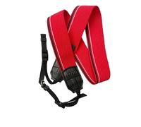 Kood Camera Strap with Split Rings, 950mm Length, 38mm Width, Adjustable Webbing Design (Red/Black)