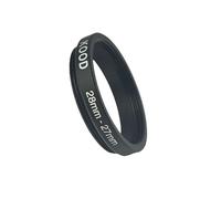 KOOD Stepping Ring 28-27mm, Camera Filter Step-Down Ring Adapter, 28mm to 27mm, Metal, for UV, ND, CPL Filters 27mm