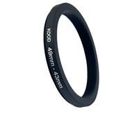 KOOD Stepping Ring 49-43mm, Camera Filter Step-Down Ring Adapter, 49mm to 43mm, Metal, for UV, ND, CPL Filters 43mm