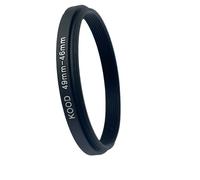 KOOD Stepping Ring 49-46mm, Camera Filter Step-Down Ring Adapter, 49mm to 46mm, Metal, for UV, ND, CPL Filters 46mm