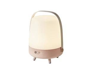 Kooduu Lite-Up Play Design LED Light and Bluetooth Speaker Innovative Light Object with Additional Uses Lighting, Bluetooth Speaker and Decoration by Danish Design 29 x 40 cm Light Rose