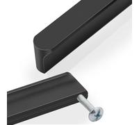 KOOEIN 10 Pieces Cabinet Door Handles Pull Black,Hole Distance 96mm Kitchen Cupboard Handle,Drawer Handles and Knobs with Screw,Modern Furniture Handle for Hardware,Bedroom,Quantity:5Pcs-Length:338mm