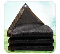 KOOEIN Black Sun Shade Net, 80% Shade Cloth Fabric, Durable Mesh Tarp with Grommets, Thickened Balcony Patio Sun Shade Cover, Outdoor Heat Insulation Netting,Black-1.5x2m/4.9x6.6ft