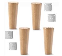 KOOEIN Wooden Furniture Legs,table Legs,4x Sofa Replacement Legs,coffee Table Feet,straight/oblique,home Bed Legs,multiple Polished,delicate Touch,straight-10cm/4in
