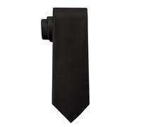 KOOELLE Men's Ties Solid Pure Color Plain Neckties Formal Black Ties For Men, 101-twill Black, Medium