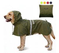 KOOGAL Pet Large Dog Raincoat Apparel Poncho Waterproof for Medium Large Sized for Dog Raincoat Clothes Jacket (6XL, Green)