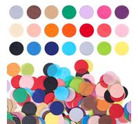 Koogel 1 Inch Round Tissue Paper, Table Confetti Dots Multicolor Circles 20 Assorted Colors for Arts Greeting Cards Scrapbooking DIY 2400 PCS