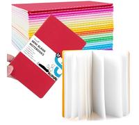 Koogel 24Pcs Mini Notebooks,48 Pages Rainbow Colorful Blank Notepad Multipack Notebook for Students Writing Memos Diary Traveler Supplies Making Plans,5.5 x3.5inch/14 x 9cm