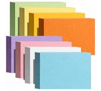 Koogel 640PCS Flash Cards 8 Colours 3x5'', Blank Revision Cards for Study