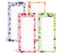 Koogel Magnetic Fridge Notepad, Fruit Design Shopping List Pad