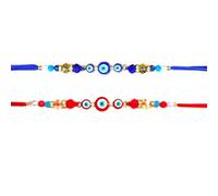 Koogly Designer Dora Rakhi for Brother Evil Eye Dora Rakhi Bhabhi, Bhai/Brother (Pack of 2)