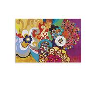 KOOHTAA Beatriz Milhazes Meu Limão Art Poster Painting Poster Painting Canvas Wall Art Living Room Posters Painting 12x18inch(30x45cm)