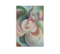 KOOHTAA Georgia O'Keeffe Green Art Poster Hanging Picture Canvas Wall Art Poster Decorative Modern Home Print Picture Artworks Posters 24x36inch(60x90cm)