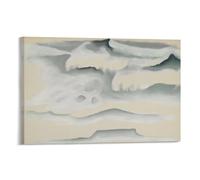 KOOHTAA Georgia O'Keeffe Waves Art Poster Hanging Picture Picture Print Wall Art Poster Painting Canvas Posters Artworks Room Aesthetic 12x18inch(30x45cm)