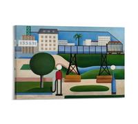 KOOHTAA Tarsila Do Amaral São Paulo Art Poster Hanging Picture Poster Painting Canvas Wall Art Living Room Posters Painting 12x18inch(30x45cm)