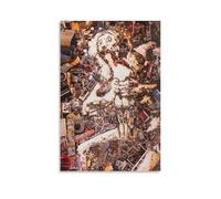 KOOHTAA Vik Muniz Saturn. Devouring One of His Sons, after Francisco De Goya Art Poster Painting Artworks Canvas Poster Wall Art Prints Home Modern Decor 08x12inch(20x30cm)