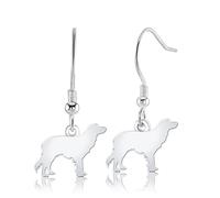 Kooikerhondje Silhouette Silver Earrings