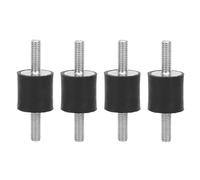 KooingTech 4Pcs M6 Rubber Mounts, 20x20mm M6 Rubber Mounts Male Anti Vibration Silentblock Car Boat Bobbins