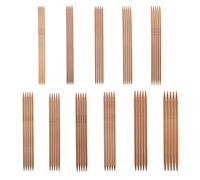 KooingTech 55 PCS Double Pointed Knitting Needles, 11 Sizes from 2.0mm-5.0mm Bamboo Knitting Needles 5.1In Length for Socks, Gloves, Hats and Scarfs