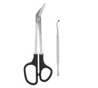 KooingTech Long Handled Nail and Toe Clippers, 7.1in with Nail Picker - Cuticle Ingrown Toenail Podiatry Tools for Elderly and Back Uncomfortable People