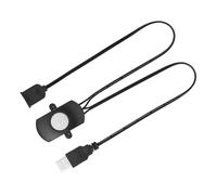 KooingTech Mini PIR Motion Sensor Switch, 2A DC 5-24V PIR USB Switch, LED Strip USB Interface PIR Infrared Motion Sensor Detector Automatic Switch with 120 Degrees Detection Range (Black)