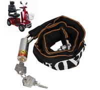 KooingTech Mobility Scooter Lock, Bike Chain Lock with Key for Mobility Scooter Electric Bikes Wheelchair