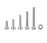 KooingTech Nuts and Bolts Assortment, 210PCS M2.5 Stainless Steel SS304 Hex Socket Cap Head Bolts and Nuts Set