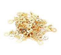 KooingTech Pack of 100 M6 6.2 mm Cable Lugs, Ring Terminal, Cold Press Cable, Crimp End Battery Cable Plug, Cable Crimping for Connection Cable, Battery Terminals