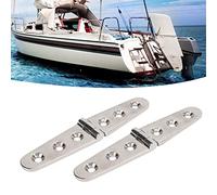 KooingTech Stainless Steel Hinges, Heavy Duty Hinges with Holes for for Door Gate Shed Barn, 5.98x1.18in