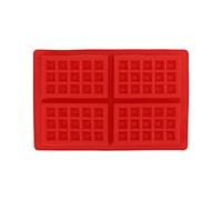 KooingTech Waffle Mould for Airfryer, Silicone Waffle Mould, Waffle Mould Silicone for Making Puddings Cake Chocolates, 4 Grids, Rectangular