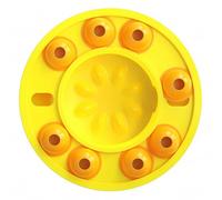 KOOK UDU Dog and Cat Puzzle Toys，Pet Slow Feeder，IQ Interactive Training Toy ，Pet Bowl，Dog Slow Feeding Bowl can Lose Weight,Dog Toy Treat Dispenser,Adjustable Dog Dispensing (Yellow)