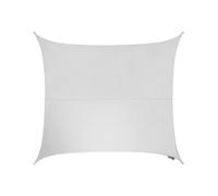 Kookaburra 3.6M Square Waterproof Polar White Garden Patio Sun Shade Sail Canopy 98% Uv Block With Free Rope